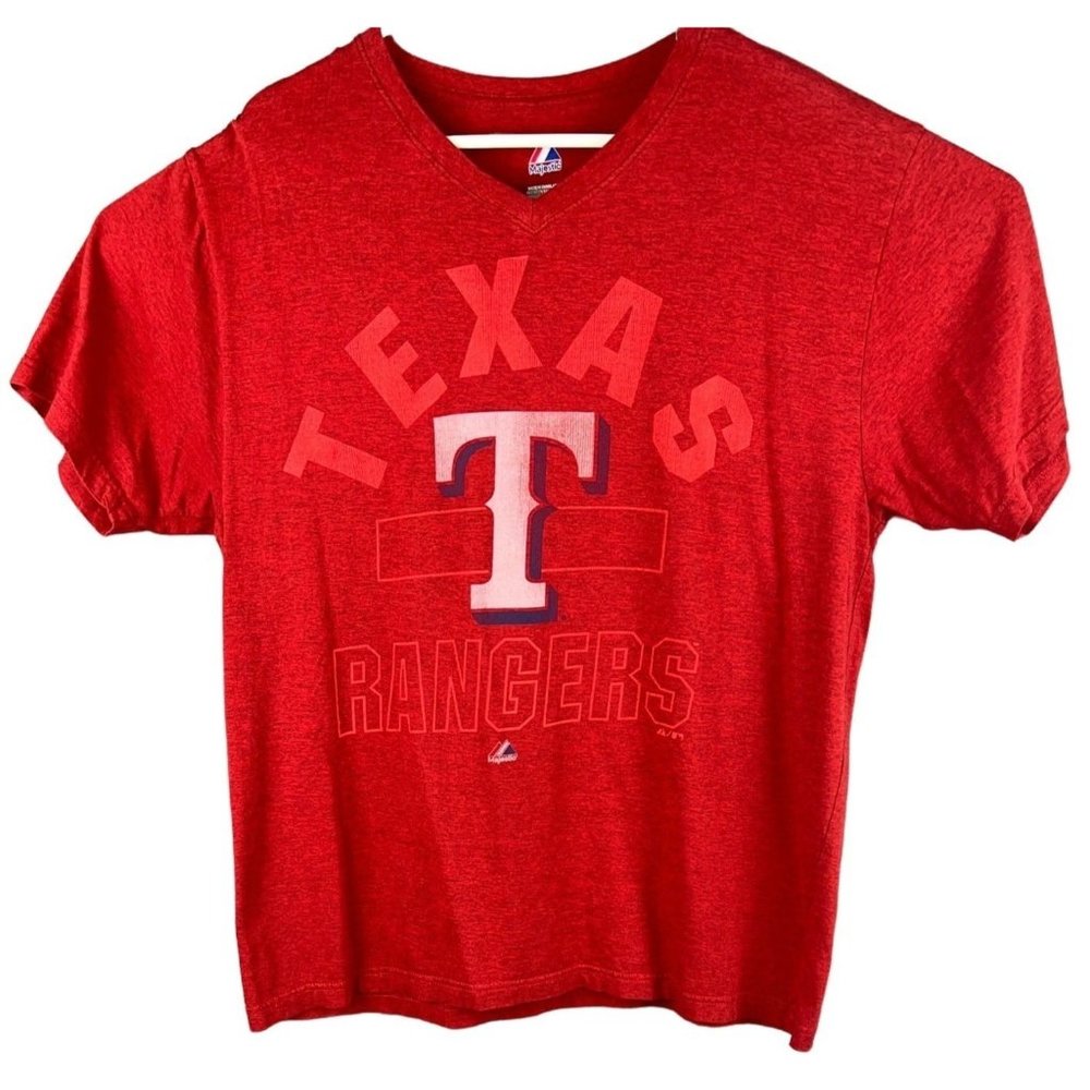 MLB Texas Rangers Men's  V Neck Tee Shirt